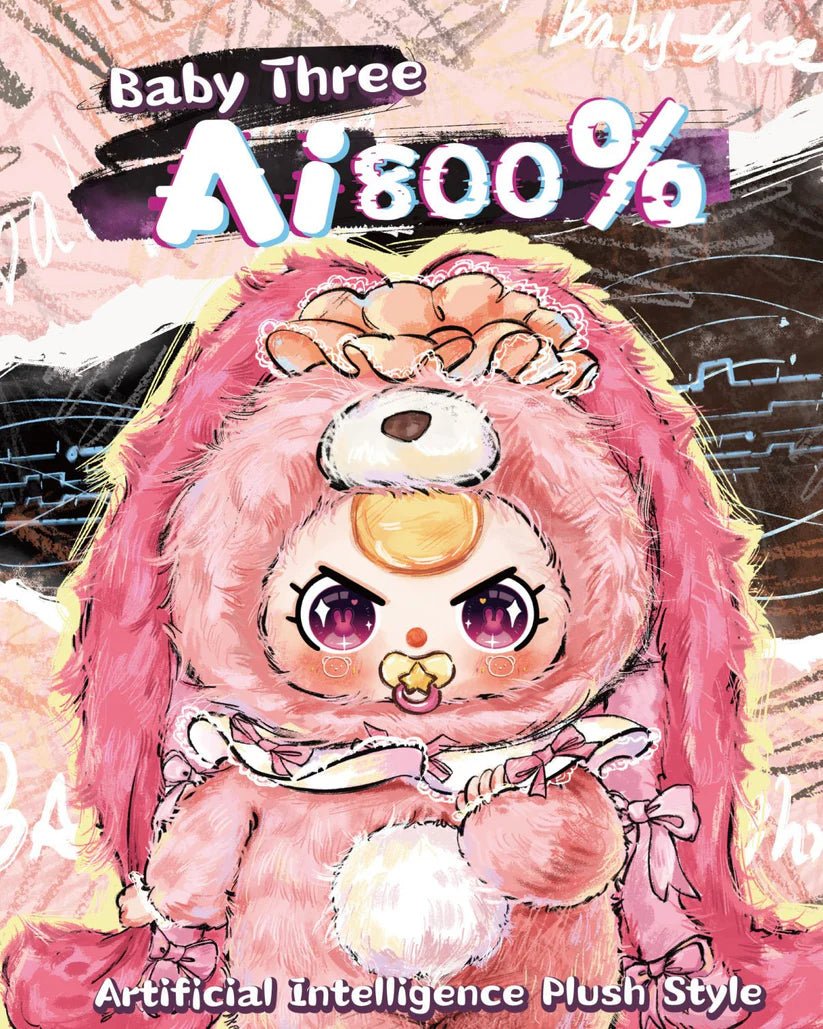 Baby Three “AI 800% Artificial Intelligence Plush Style” Lucky Bag (1 PC Sealed) - Mystery Kawaii Co.Blind Box