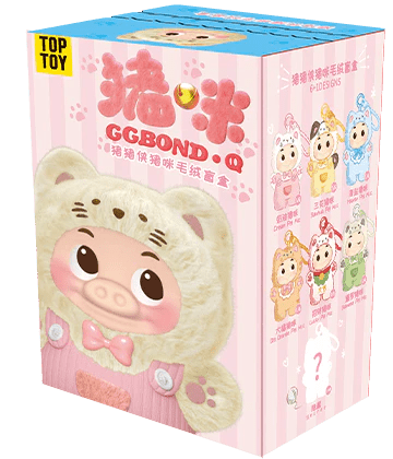 GG - BOND Cat Soft Plush Keychains Gift Blind Box × Top Toy (Wholesale Display of 6 Units) - Mystery Kawaii Co.