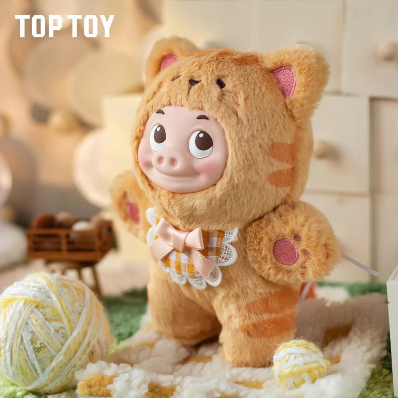 GG - BOND Cat Soft Plush Keychains Gift Blind Box × Top Toy (Wholesale Display of 6 Units) - Mystery Kawaii Co.