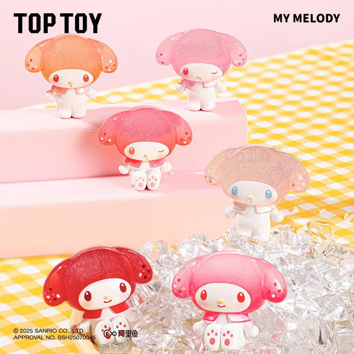Top Toy – My Melody & Kuromi Ramune - Style Mini Figures Surprise Blind Bags (3pcs per Pack / 10 - Pack Display Wholesale) - Mystery Kawaii Co.