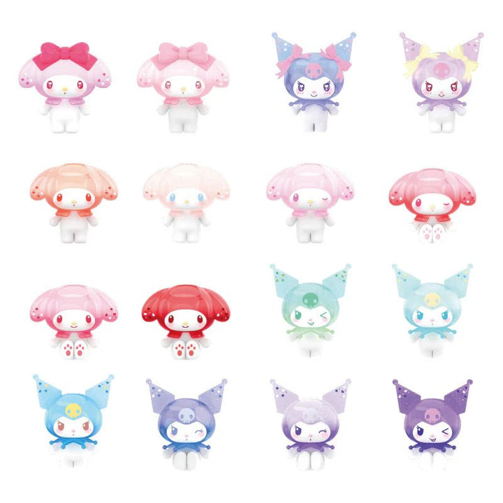 Top Toy – My Melody & Kuromi Ramune - Style Mini Figures Surprise Blind Bags (3pcs per Pack / 10 - Pack Display Wholesale) - Mystery Kawaii Co.