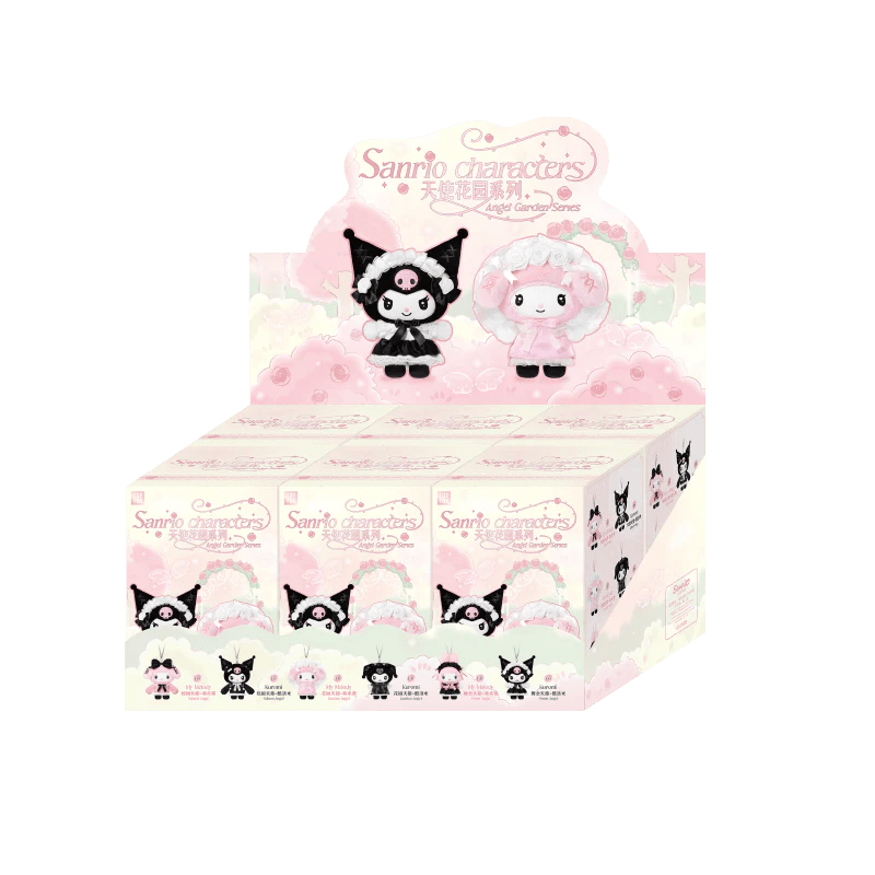 Top Toy – Sanrio “Angel Garden Series” Plush Vinyl Keychain Blind Box (Wholesale Display of 6 Units) - Mystery Kawaii Co.