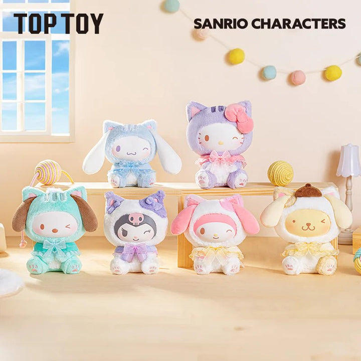 Top Toy – Sanrio Characters “Play with Kittens” Series Plush Blind Box (Wholesale Display of 6) - Mystery Kawaii Co.