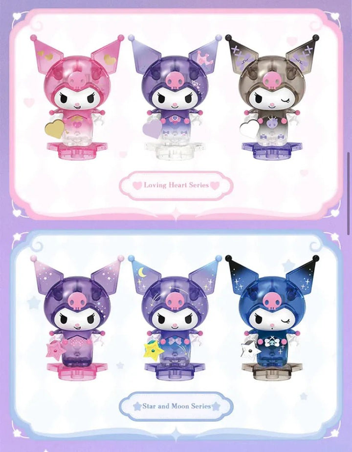 TOP TOY Sanrio Kuromi – Loving Star Moon Night Series Blind Bag (6 PC Sealed) - Mystery Kawaii Co.Blind Box