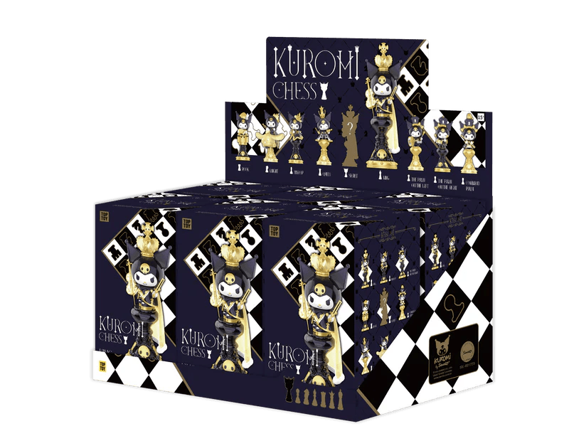 WHOLESALE – TOP TOY Sanrio Kuromi CHESS Series Blind Box Set (6 PCS Sealed) - Mystery Kawaii Co.